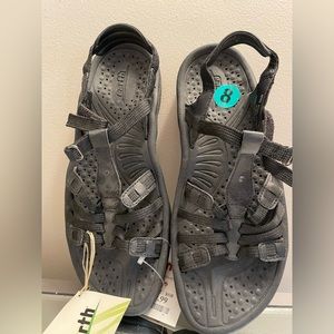 Never been worn woman’s black sandals size 8